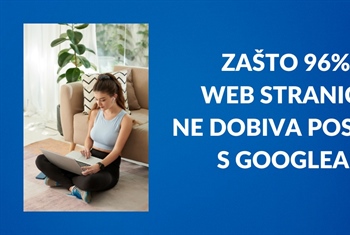 96% web stranica ne dobiva posjete s Googlea